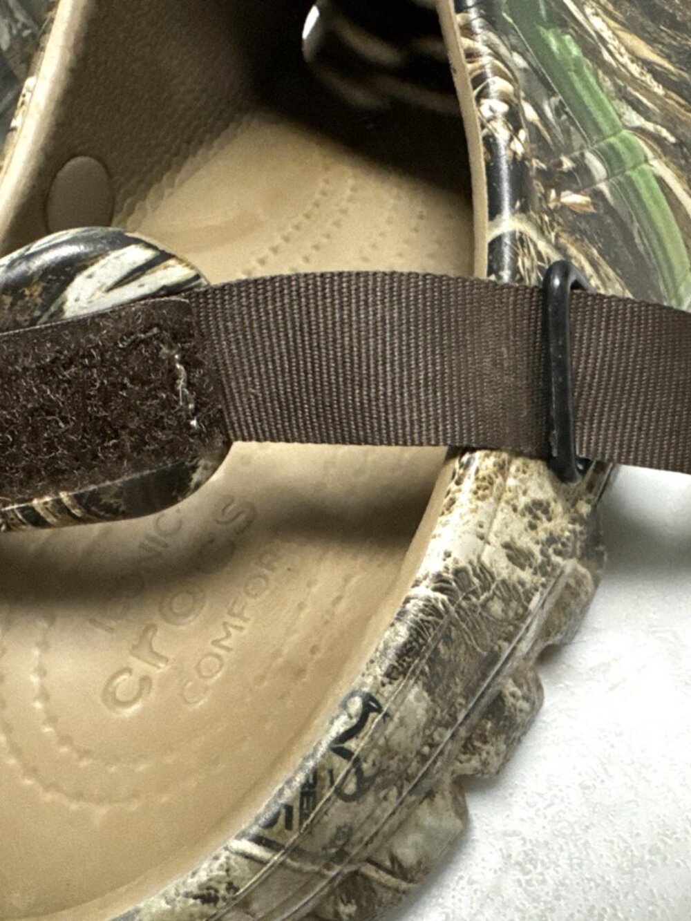 Crocs Offroad Sport RT Max 5 Realtree Camo Mens 7 Womens 9 Adjustable Heel Strap - Picture 4 of 13